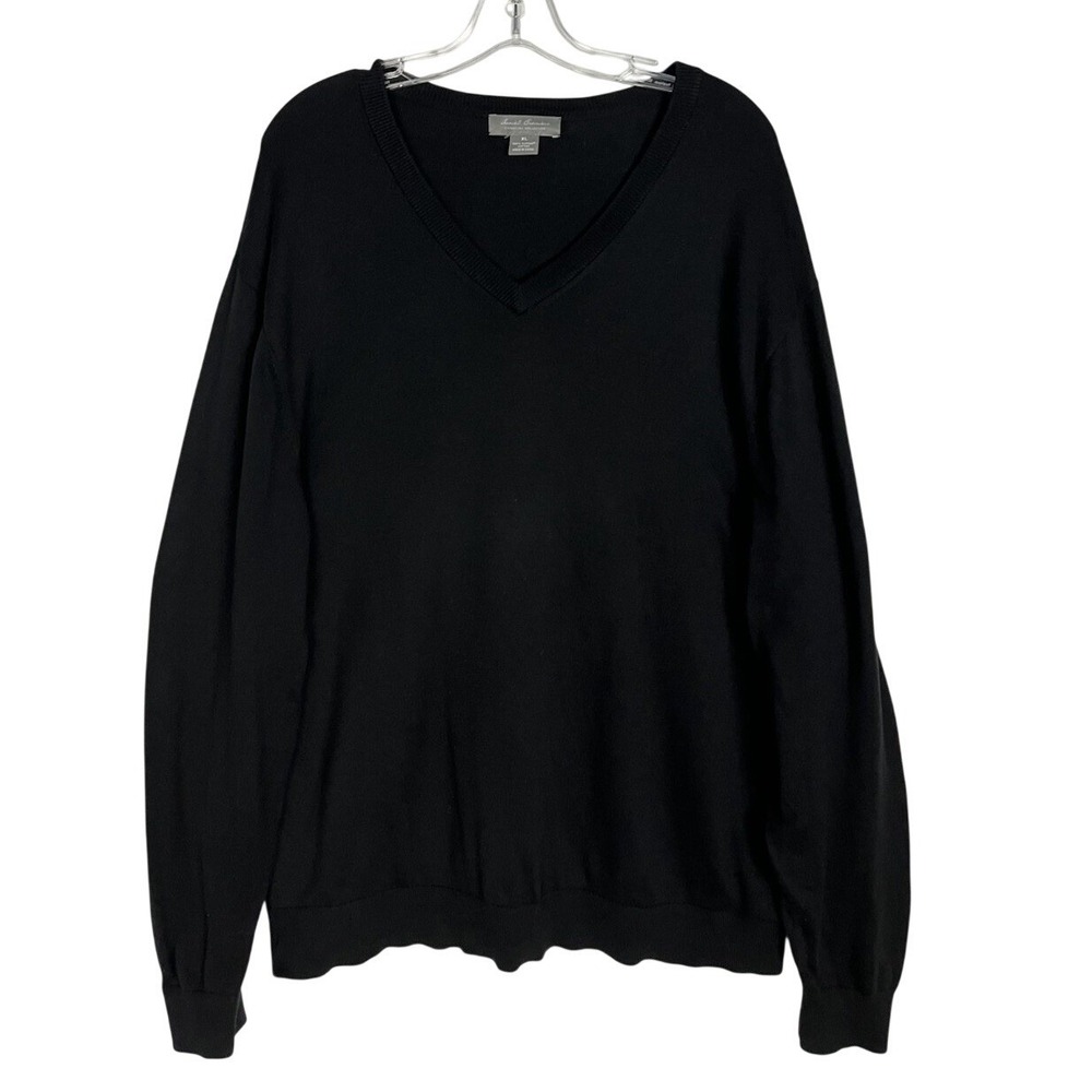 Daniel Cremieux Men XL‎ Black 100% Supima Cotton Signature Collection Sweater